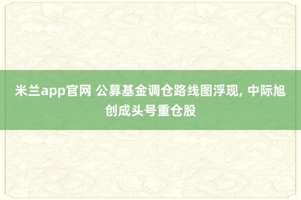 米兰app官网 公募基金调仓路线图浮现, 中际旭创成头号重仓股